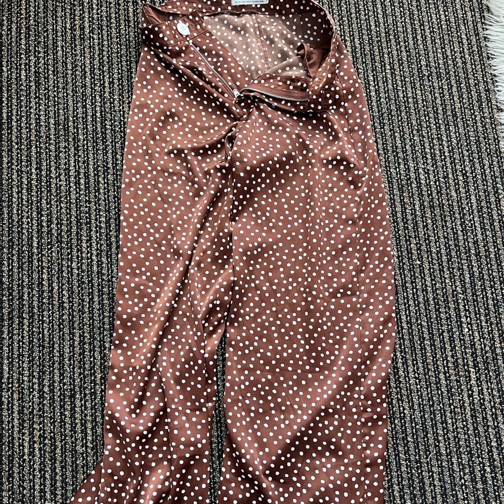 Urban Outfitters satin polka dotted pants